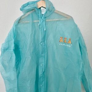 Full Length Blue PVC Raincoat
